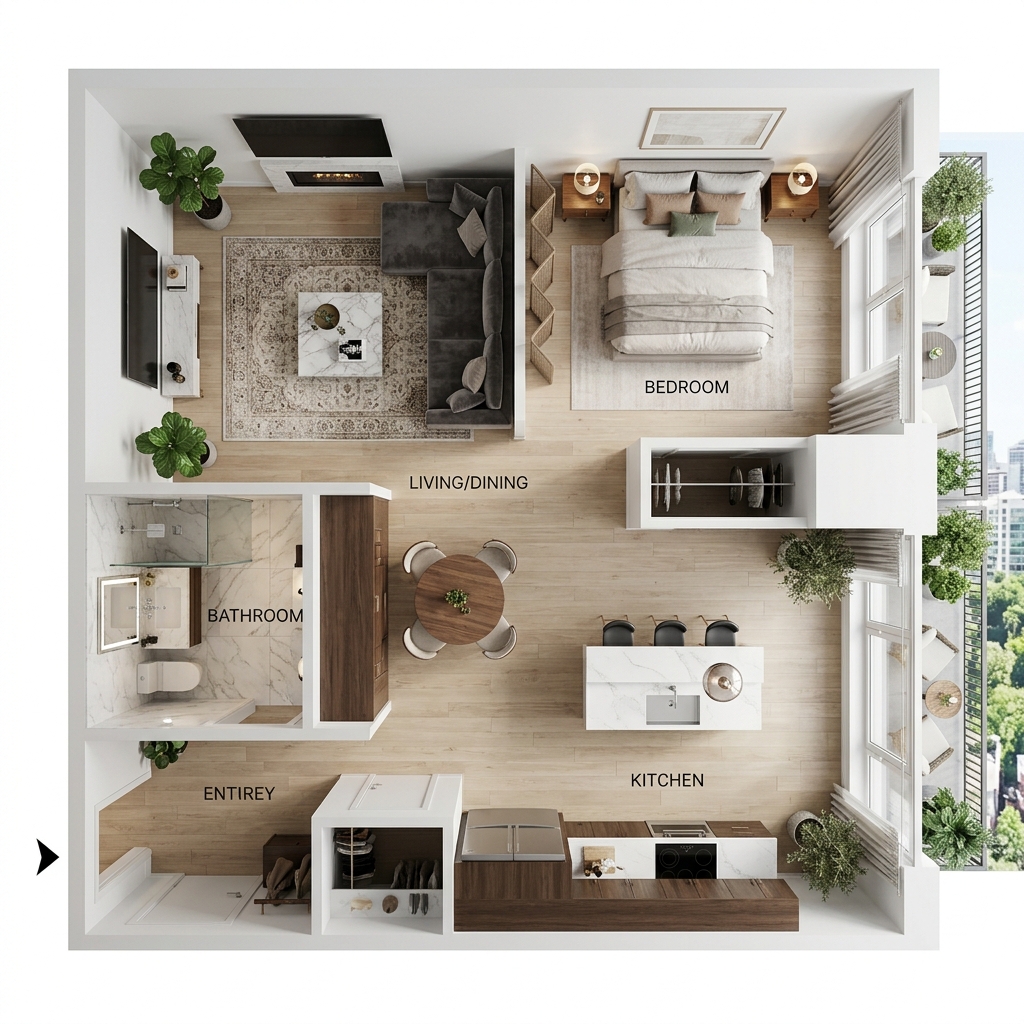 Mặt bằng Studio